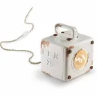 Llambë tavoline stili industrial në qeramikë dhe hekur Valerie Viadurini