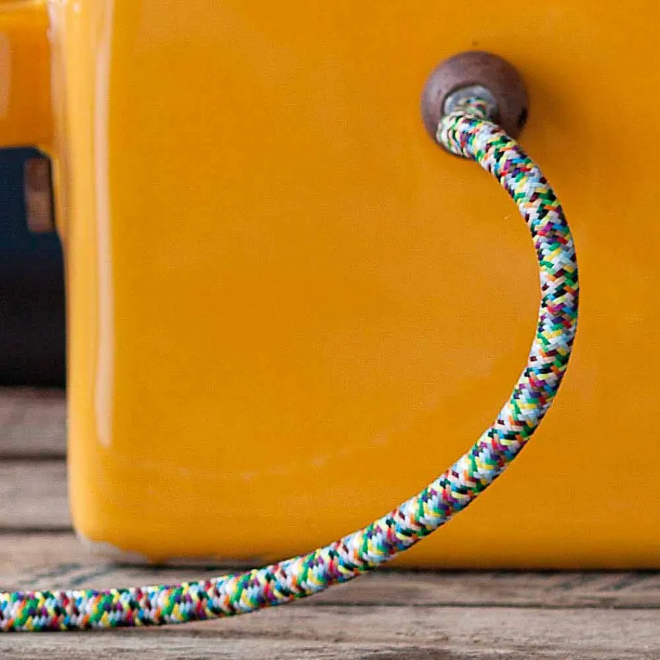 Llambë tavoline stili industrial në qeramikë dhe hekur Valerie Viadurini