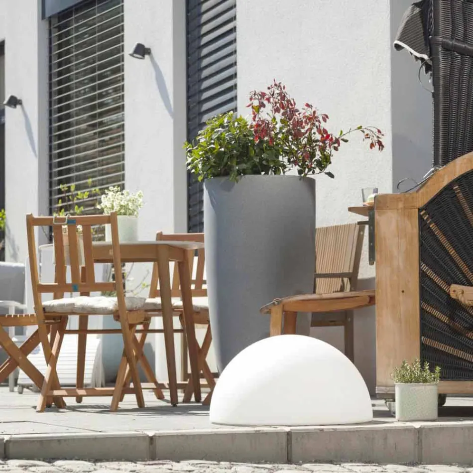 Sulmi i llambës së dyshemesë semisferike ndaj zgjedhjes 2 Madhësitë Dizajni Modern - Semistar Viadurini