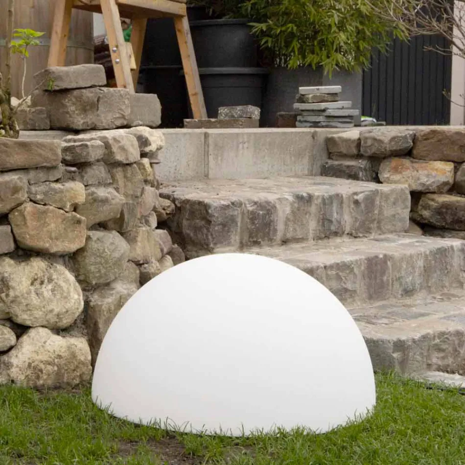 Sulmi i llambës së dyshemesë semisferike ndaj zgjedhjes 2 Madhësitë Dizajni Modern - Semistar Viadurini