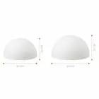 Sulmi i llambës së dyshemesë semisferike ndaj zgjedhjes 2 Madhësitë Dizajni Modern - Semistar Viadurini