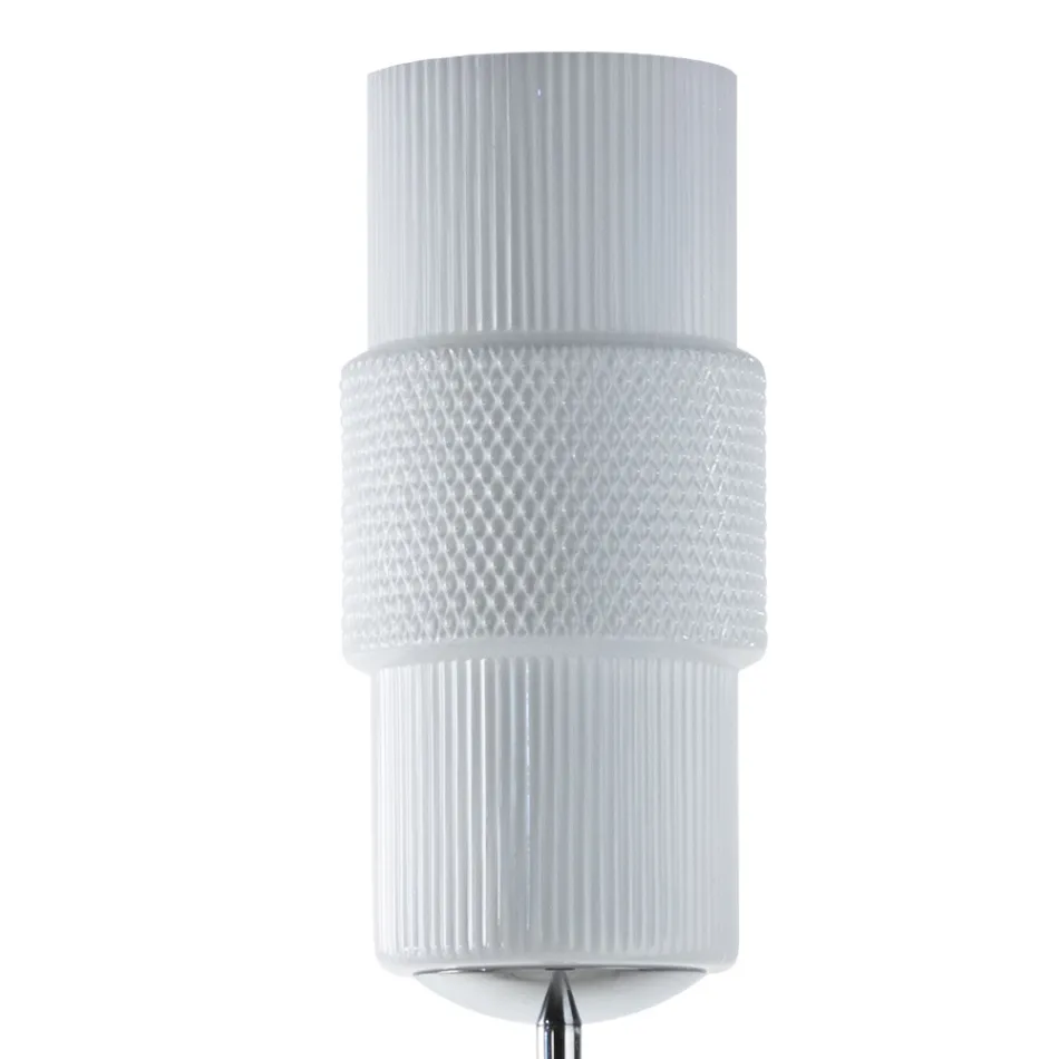 Llambë dyshemeje artizanale me xham venecian 30 cm - Satomi Viadurini