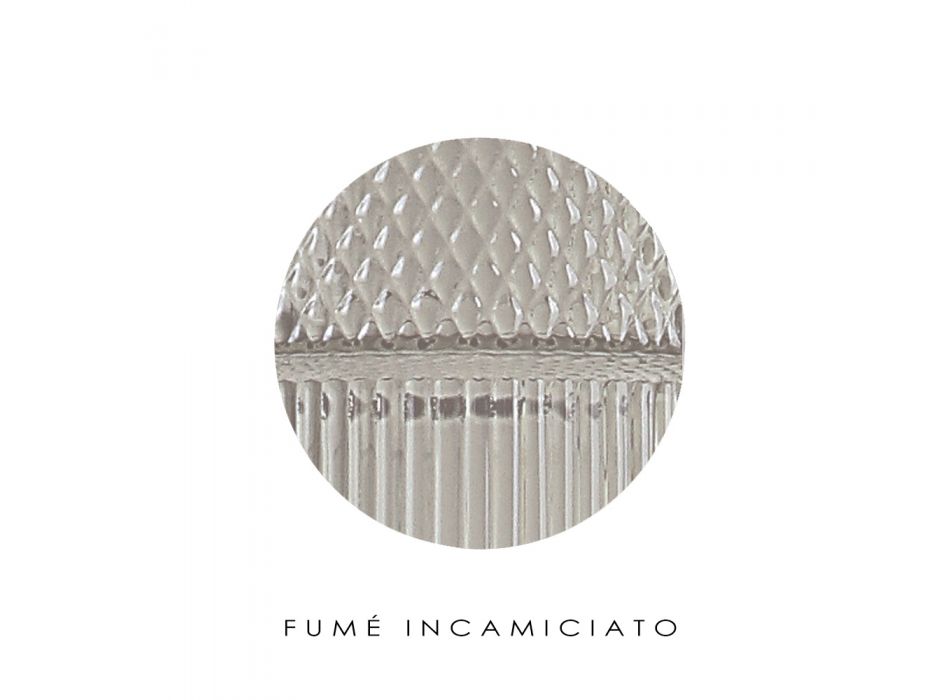 Llambë dyshemeje artizanale me xham venecian 30 cm - Satomi Viadurini