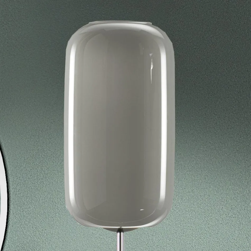 Llambë dyshemeje prej xhami veneciane me fryrje me dorë - Bambu Viadurini