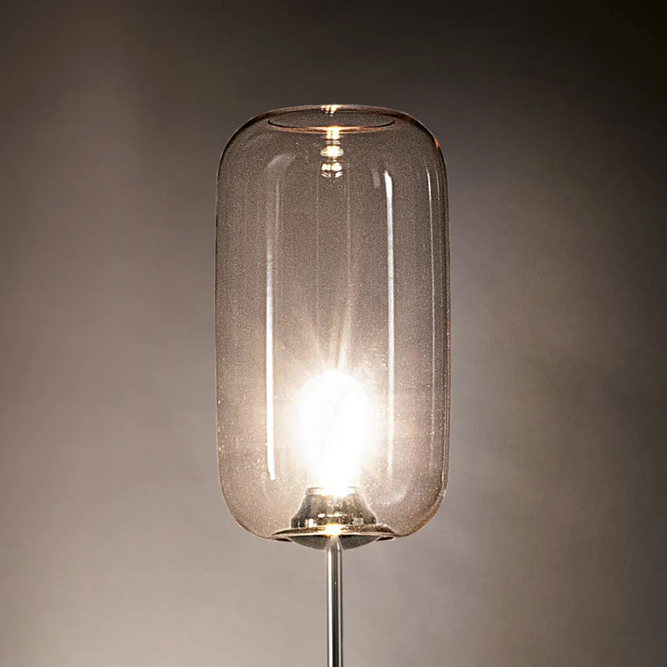 Llambë dyshemeje prej xhami veneciane me fryrje me dorë - Bambu Viadurini