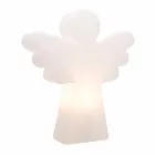 Llambë për dysheme të bardhë E27, Dizajn Modern Angel - Led ose Solar - Angelostar Viadurini