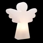 Llambë për dysheme të bardhë E27, Dizajn Modern Angel - Led ose Solar - Angelostar Viadurini