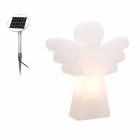 Llambë për dysheme të bardhë E27, Dizajn Modern Angel - Led ose Solar - Angelostar Viadurini