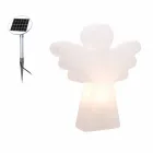 Llambë për dysheme të bardhë E27, Dizajn Modern Angel - Led ose Solar - Angelostar Viadurini