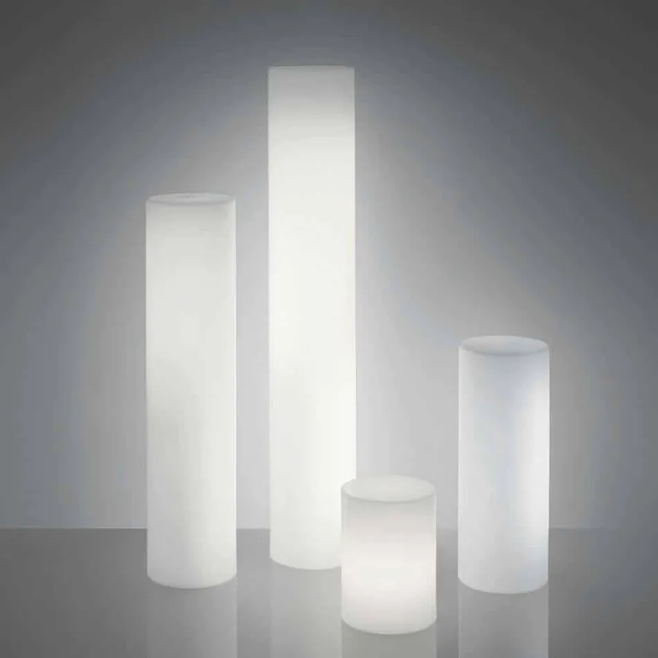 Llambë dyshemeje cilindrike Slide Fluo prodhuar në Itali Viadurini