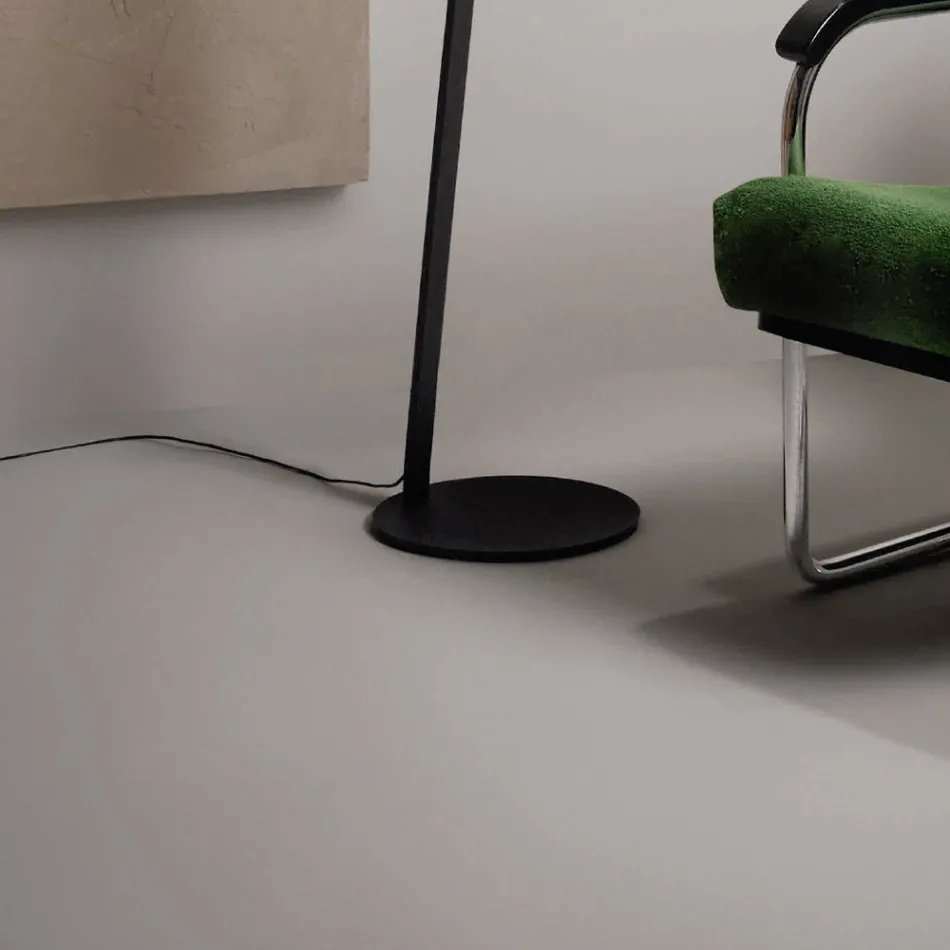 Llambë dyshemeje me ndriçues të rregullueshëm dhe dritë të dytë në anën e pasme - Kamfor Viadurini