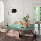 Llambë dyshemeje me kërcell karboni të zi Prodhuar në Itali - Terni Viadurini