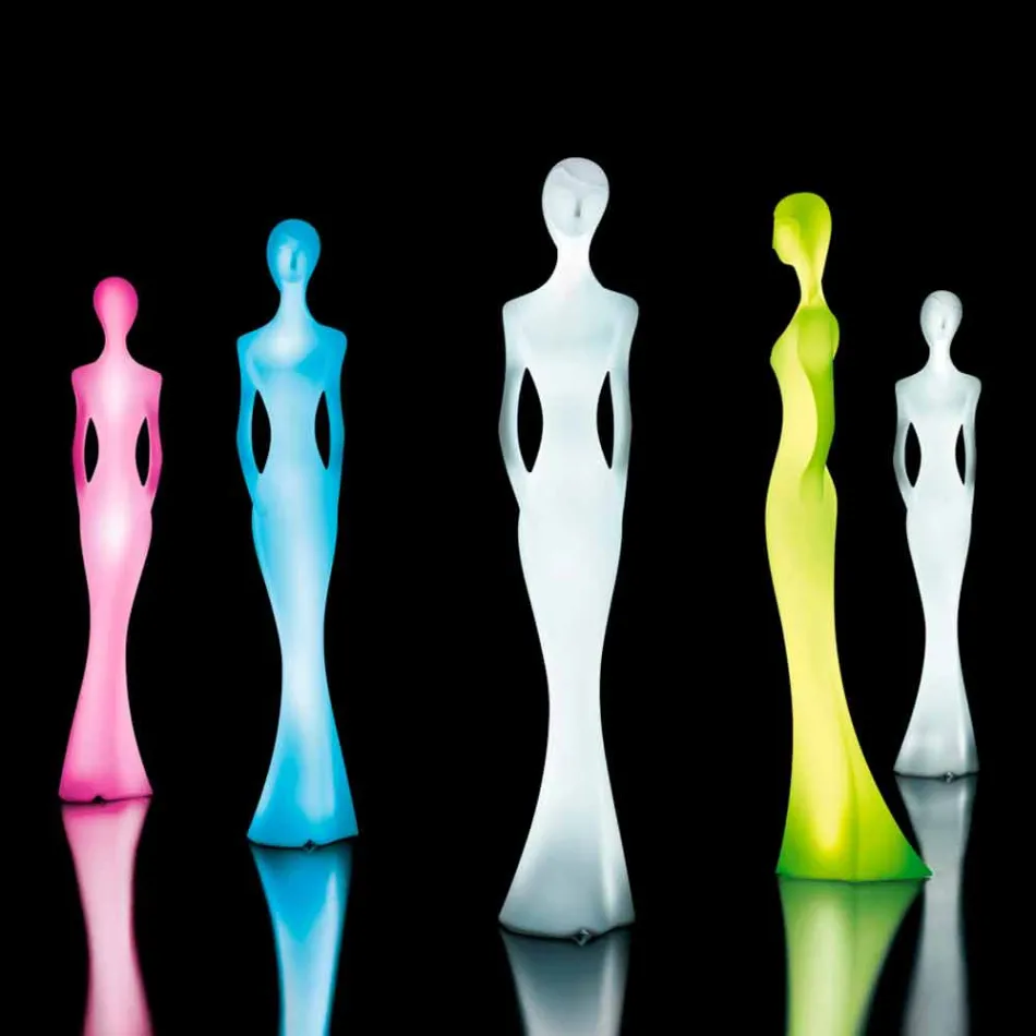 Llambë Kati Kopshti me Projektimin e Statujës së Dritës së Lirë RGBW - Penelope nga Myyour Viadurini