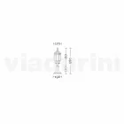 Llambë dyshemeje alumini kopsht Anika bërë në Itali Viadurini