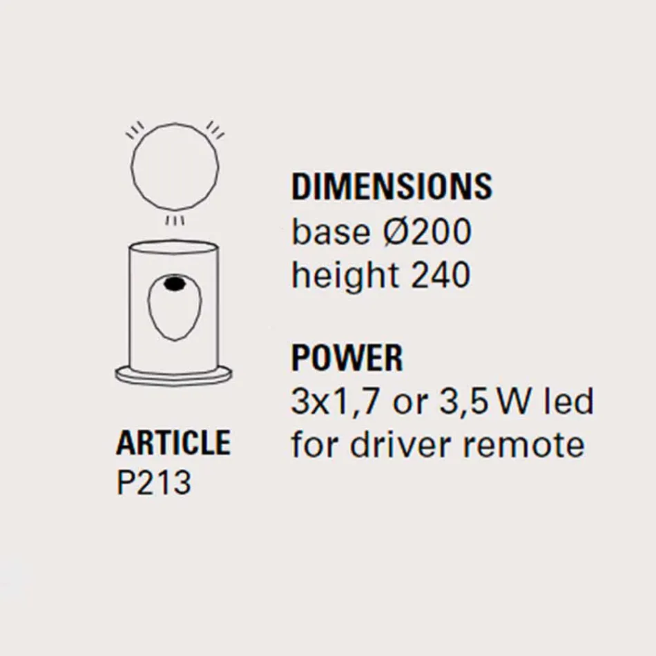 Llambë dyshemeje, dizajn modern me 3 drita, U-Boat - Toscot Viadurini