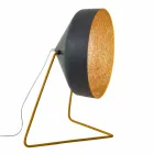 Llamba dyshemeje e projektuar In-es.artdesign Cyrcus F Tabela e zezë në rrëshirë Viadurini