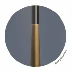 Dizajni llambë dyshemeje në metal, dru dhe organza prodhuar në Itali - Boom Viadurini