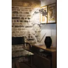 Llamba me dysheme hekuri me dizajn modern të prodhuar në Itali - Amorpha Viadurini