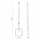 Llambë dyshemeje në natyrë në projektin e bardhë teknopolimer të 3 formave - Mjetet Viadurini