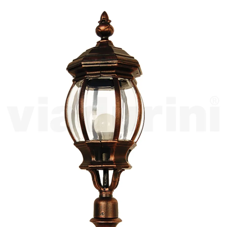 Llambë dyshemeje në stilin vintage prej alumini Prodhuar në Itali - Leona Viadurini