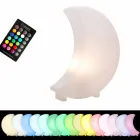 Llambë dyshemeje me formë hëne në dizajn modern me madhësi plastike 2 - Lunastar Viadurini