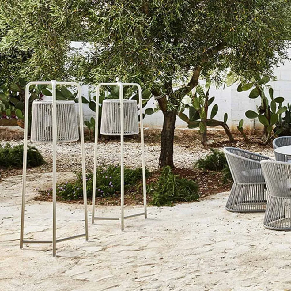 Llamba dyshemeje nga alumini dhe fibra e prodhuar në Itali - Tibidabo nga Varaschin Viadurini