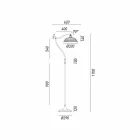 Llamba dysheme me qeramikë të reja arti Anita Il Fanale Viadurini