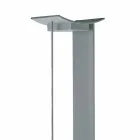 Llambë dyshemeje në metal të lakuar me LED të integruar të prodhuar në Itali - Indra Viadurini