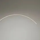 Llambë dyshemeje në metal të lyer me dritë LED që zvogëlohet - Eukalipt Viadurini