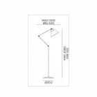 Llambë dyshemeje prej bronzi dhe hekuri me Prodhim të kthyeshëm Vintage - Loft nga Il Fanale Viadurini