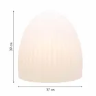 Llambë dyshemeje në Plastikë të Bardhë me Dizajn Led, Diellor ose E27 - Massostar Viadurini