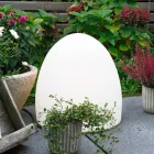 Llambë dyshemeje në Plastikë të Bardhë me Dizajn Led, Diellor ose E27 - Massostar Viadurini