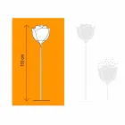 Llambë dyshemeje plastike për dizajnin e luleve për ambiente të jashtme - Dashuria e foshnjës nga Myyour Viadurini