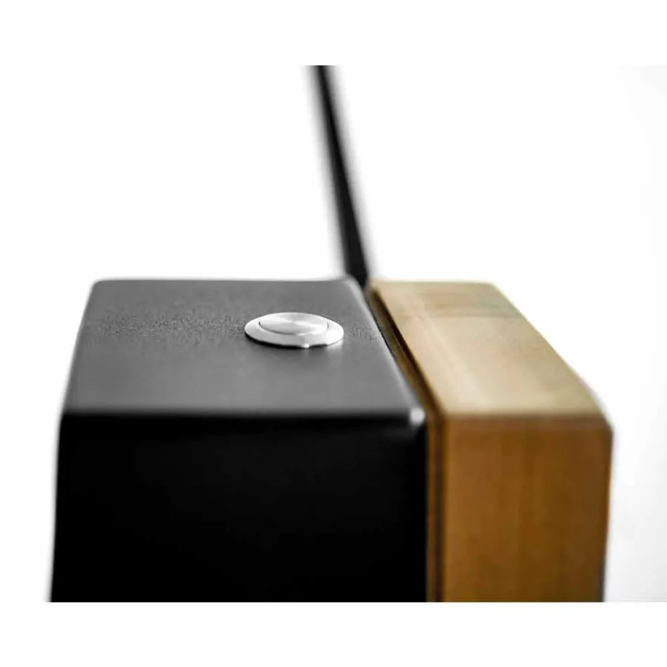 Llambë dyshemeje në lis të ngurtë dhe çelik të prodhuar në Itali, Precious - Calisto Viadurini