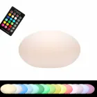 Llambë dyshemeje Led, Solar ose E27 me Dizajn Modern Oval me Ngjyrë - Uovostar Viadurini