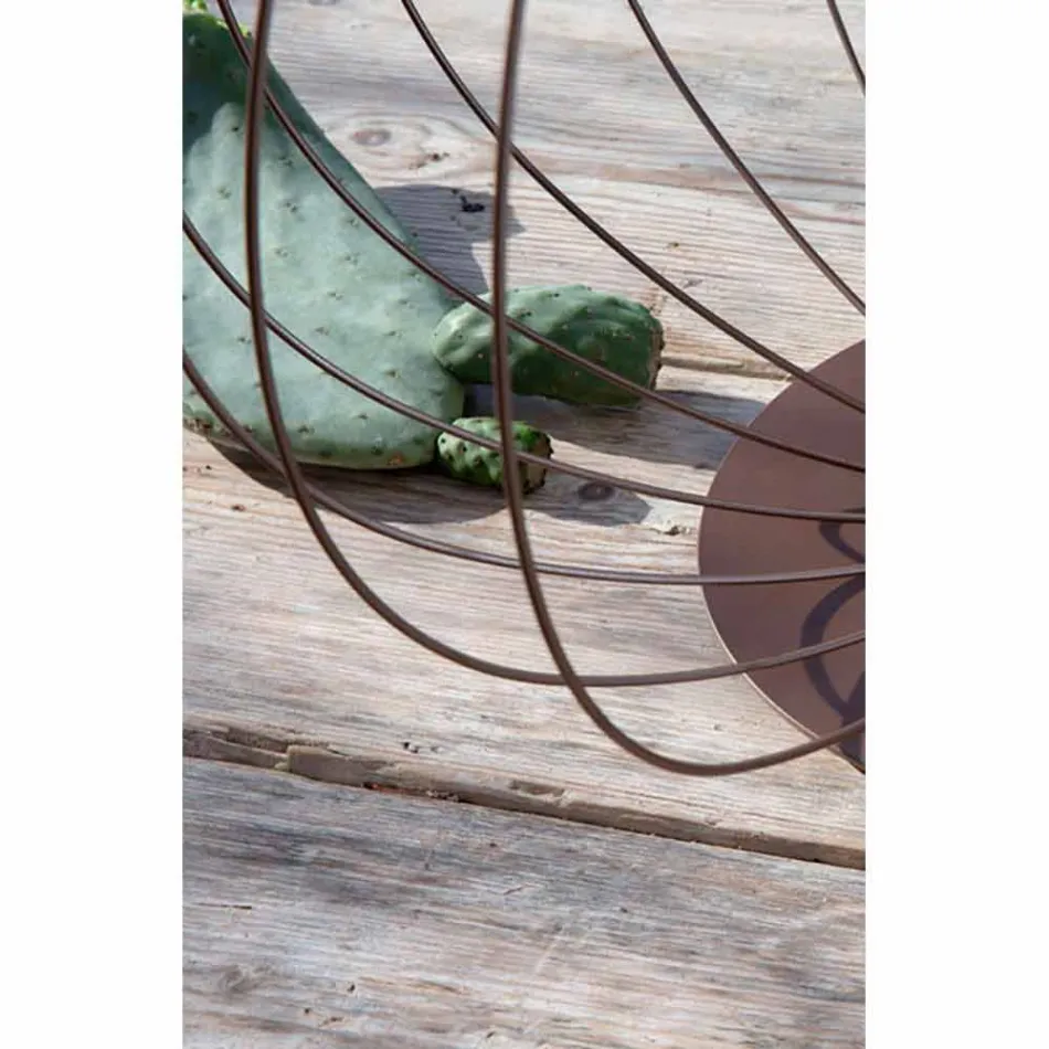 Llambë dyshemeje ose mbështetëse në tel të bardhë ose bronzi - Fener Viadurini