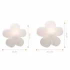 Llambë dyshemeje ose tavoline Dizajn Modern me Lule me Ngjyra - Fiorestar Viadurini