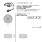 Llambë dyshemeje për dizajn në natyrë në 3 madhësi, 2 copë - Pandora S nga Myyour Viadurini