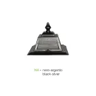 Llambë dyshemeje për ambiente të jashtme në alumin Vintage Prodhuar në Itali - Doroty Viadurini