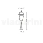 Llambë dyshemeje për ambiente të jashtme në alumin Vintage Prodhuar në Itali - Doroty Viadurini