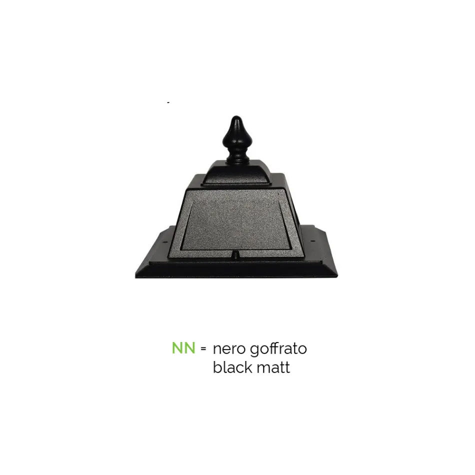 Llambë dyshemeje për ambiente të jashtme në alumin Vintage Prodhuar në Itali - Doroty Viadurini