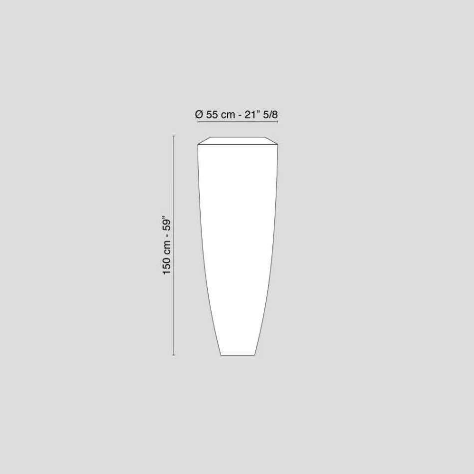 Llambë dyshemeje Ldpe në natyrë për të hartuar Led Big Howitzer Viadurini