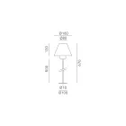 Llambë dyshemeje në natyrë në tunxh dhe bakër Prodhuar në Itali - Shpatë Viadurini