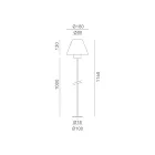 Llambë dyshemeje në natyrë në tunxh dhe bakër Prodhuar në Itali - Shpatë Viadurini