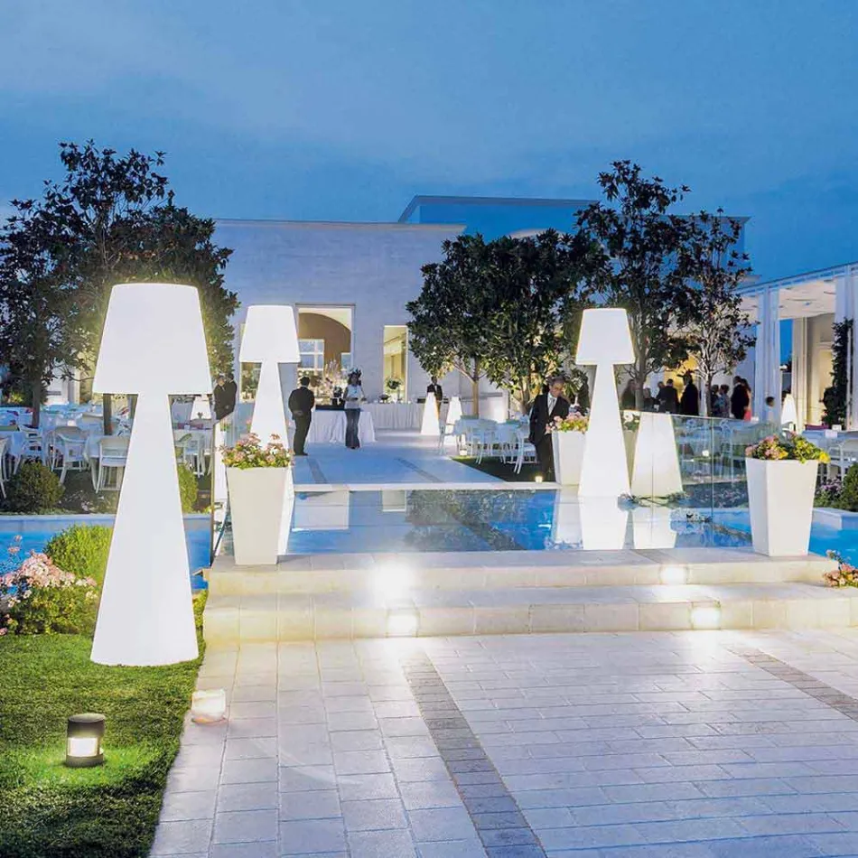 Llamba e dyshemesë e brendshme Slide Pivot e bardhë e ndritshme e bërë në Itali Viadurini