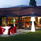 Llamba e dyshemesë e brendshme Slide Pivot e bardhë e ndritshme e bërë në Itali Viadurini