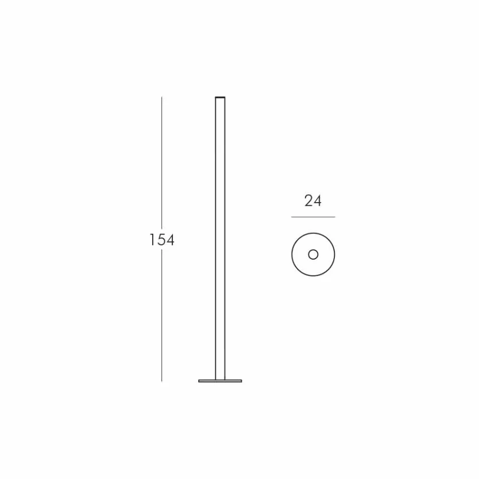 Slide Flux llambë dyshemeje e hollë në metakrilat prodhuar në Itali Viadurini
