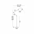 Llamba e rregullueshme në stilin industrial tokësor Reporter Il Fanale Viadurini
