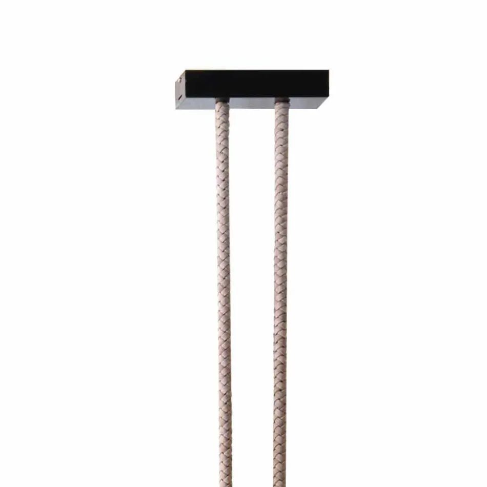 Grilli Snake bërë në Itali llambë dizajni lëkure dhe metali Viadurini