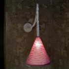 Llambë muri me dizajn leshi me ngjyrë In-es.artdesign Jazz A Stripe Viadurini